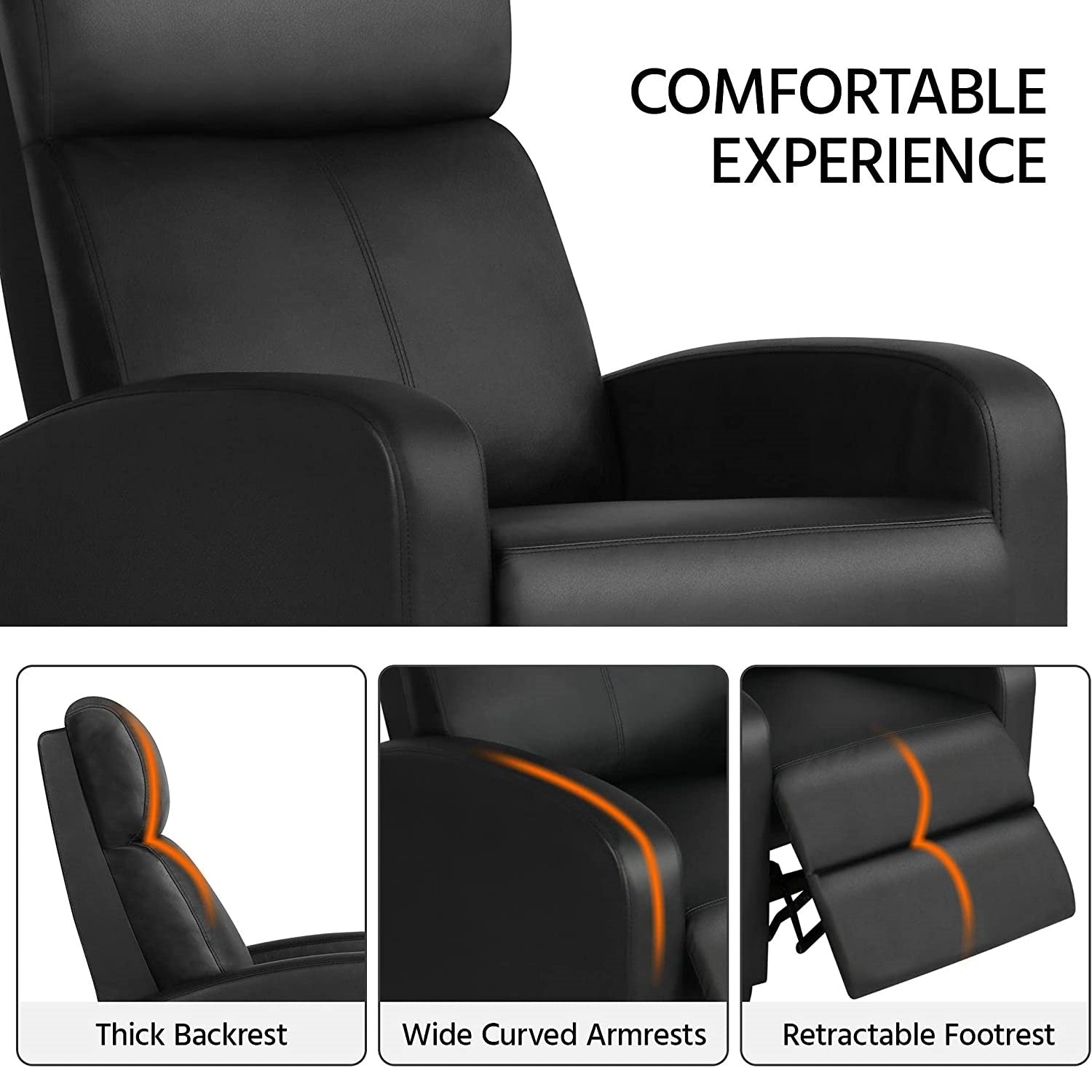 Premium Leather Recliner Armchair - Unwind in Comfort