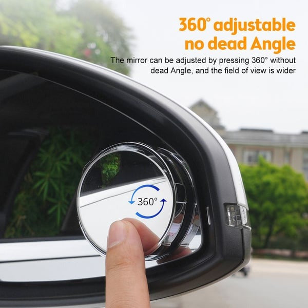 Car Blind Spot Mirror - 2 Pcs Adjustable