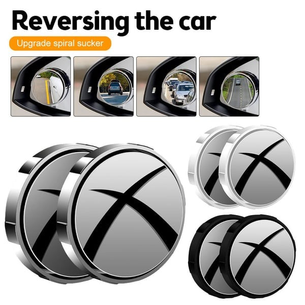 Car Blind Spot Mirror - 2 Pcs Adjustable