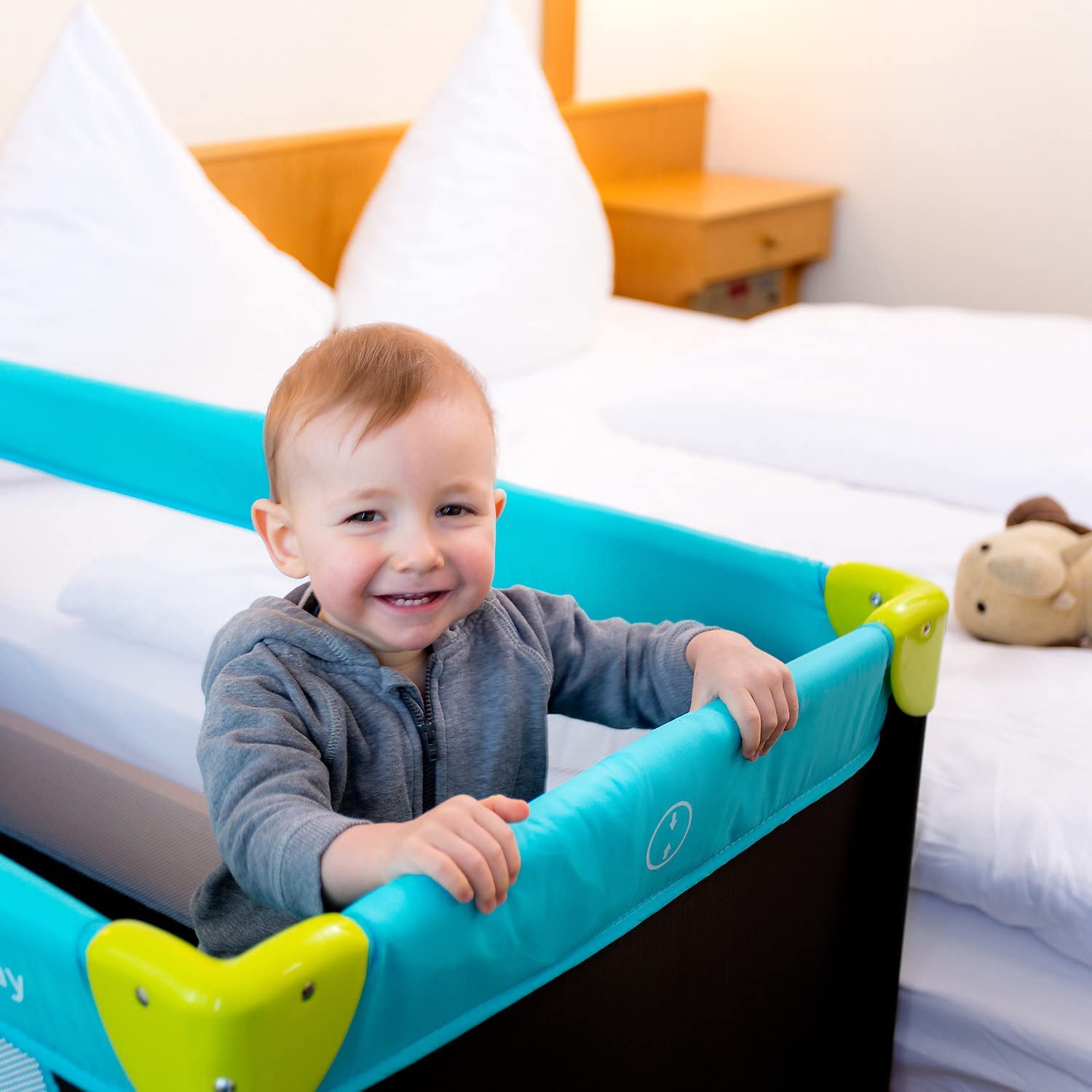 LittleDreamers Travel Cot - Lightweight, Foldable, Compact for Tiny Explorers