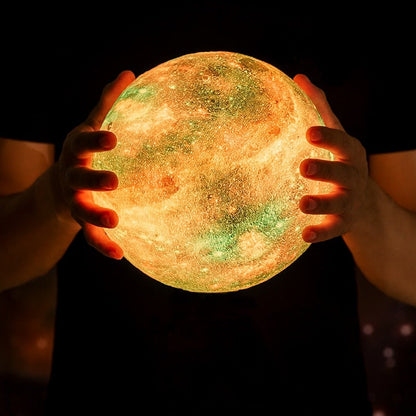 PRINTED 3D GALAXY MOON LAMP