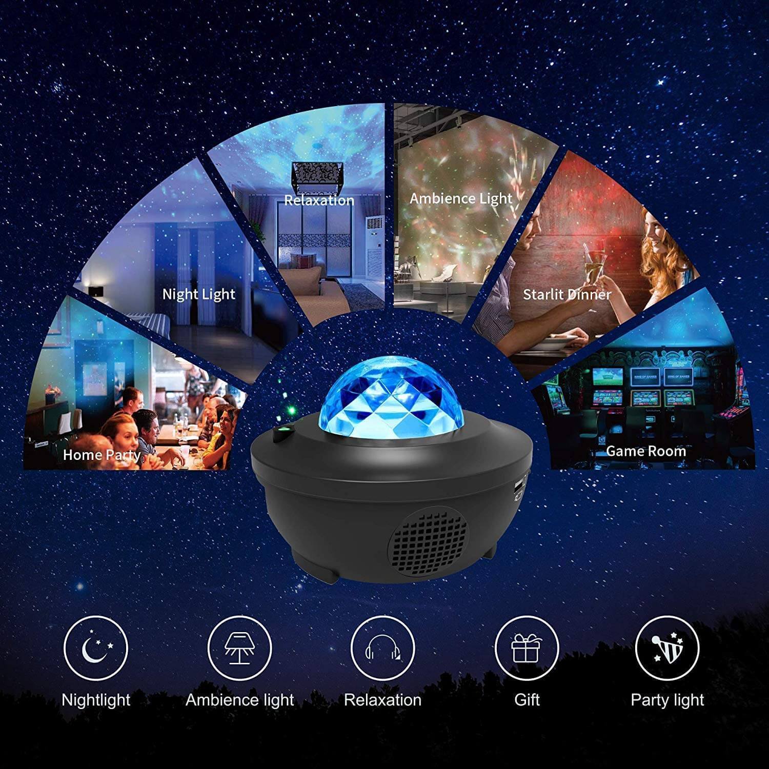 Galaxy Projector with Bluetooth store