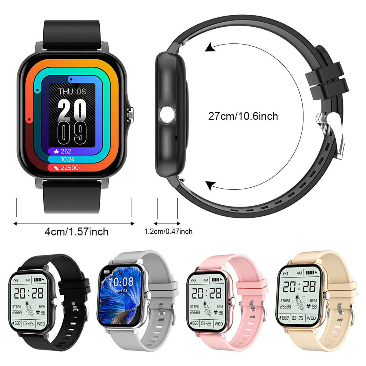 Smartwatch fitness best sale tracker android