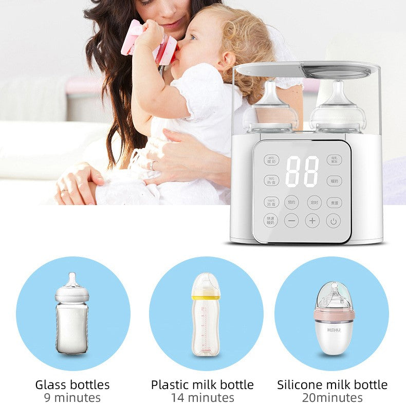 Baby Bottle Warmer: Double Capacity, 9 Functions